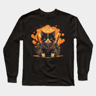 ninja cat Long Sleeve T-Shirt